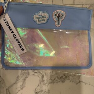 Stoney Clover Lane Blue Flat Pouch